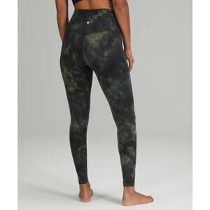 Lululemon Align High Rise Pants Leggings 28" W5CMGS Diamond Dye Grey Green 2